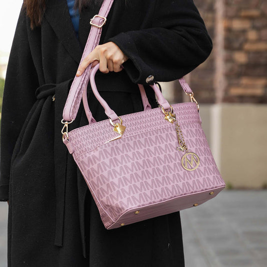 Mkf Collection by Mia K. - Yonah Signature Tote Bag in Black view 2 - Mkf Collection Bags