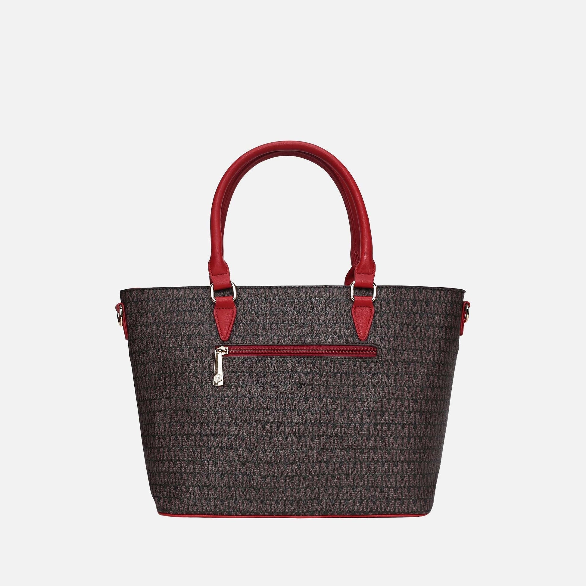 Mkf Collection by Mia K. - Yonah Signature Tote Bag in Brown view 3 - Mkf Collection Bags