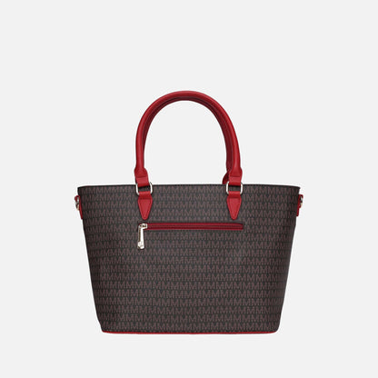 Mkf Collection by Mia K. - Yonah Signature Tote Bag in Brown view 3 - Mkf Collection Bags
