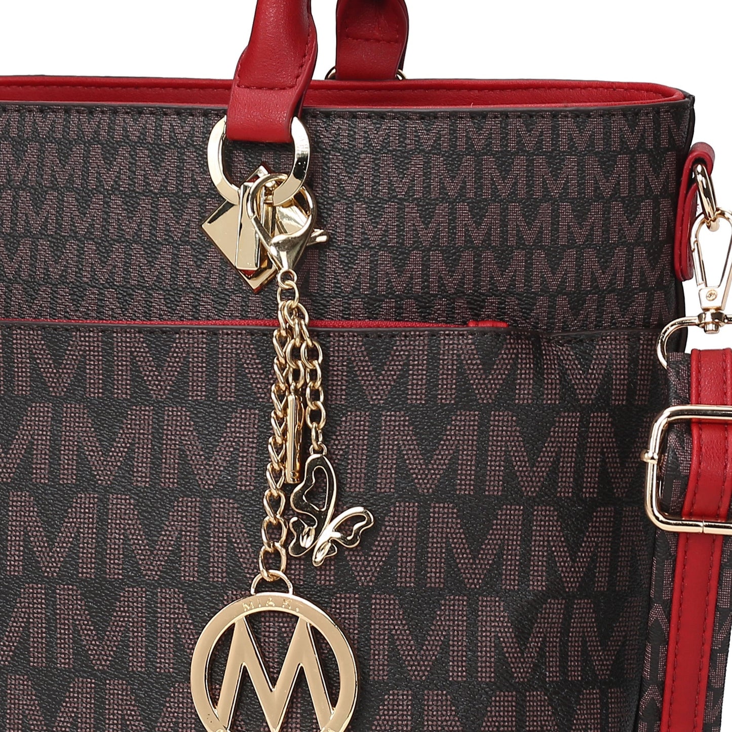 Mkf Collection by Mia K. - Yonah Signature Tote Bag in Midnight Blue view 5 - Mkf Collection Bags
