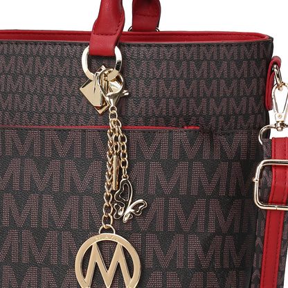Mkf Collection by Mia K. - Yonah Signature Tote Bag in Midnight Blue view 5 - Mkf Collection Bags
