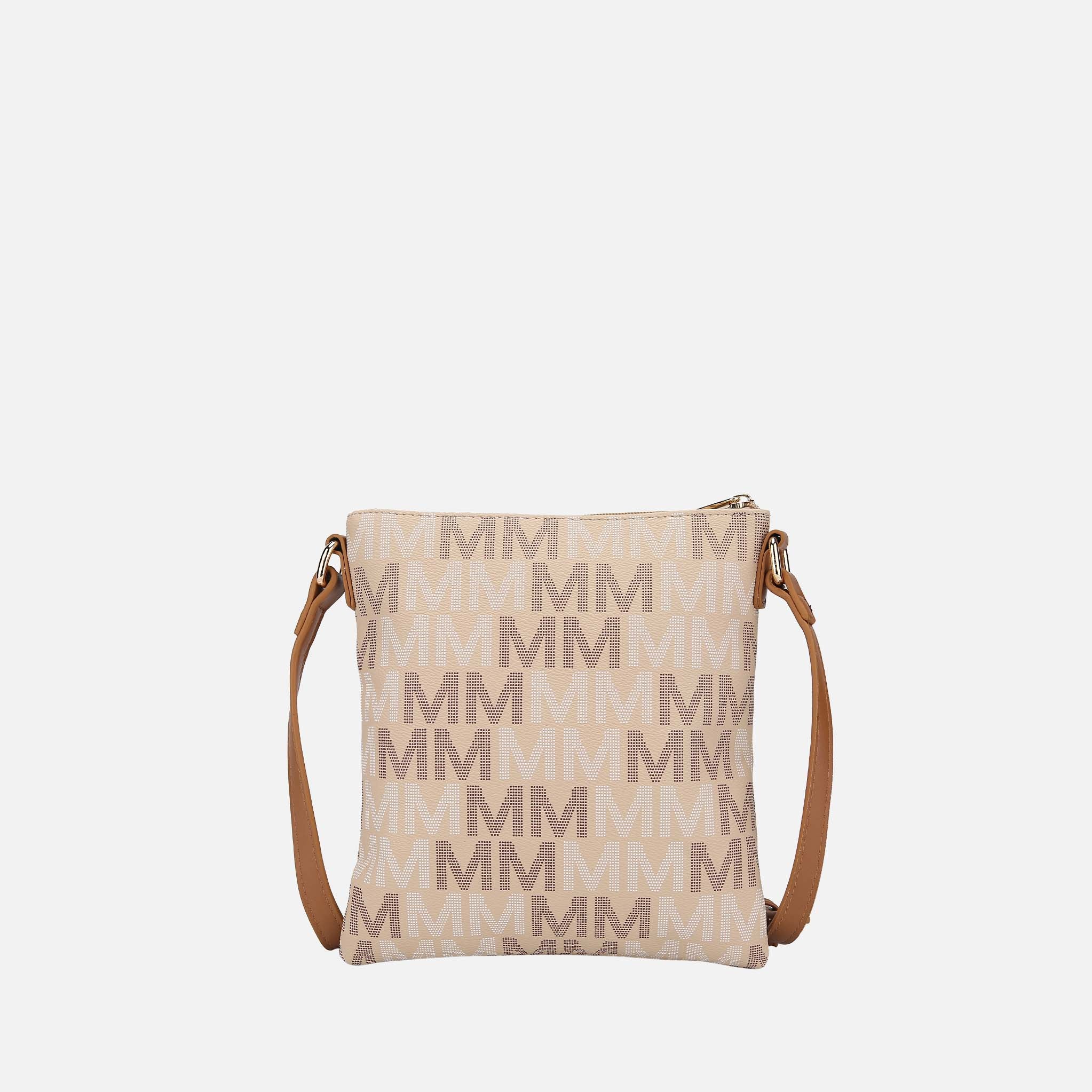 Mkf Collection by Mia K. - Beatrice Signature Crossbody Bag White view 3 (bag) - mkf collection crossbo - shop at us.meeeshop