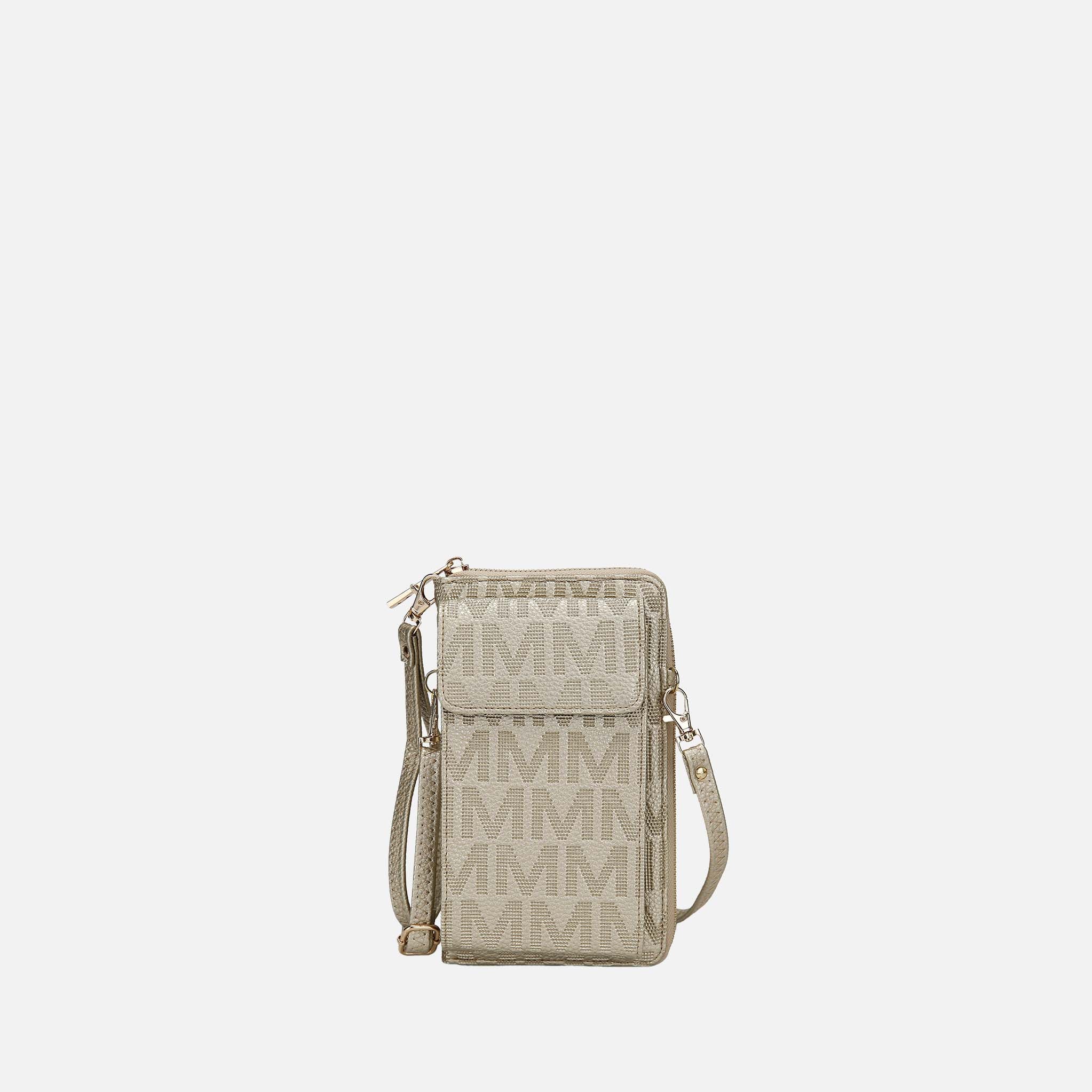 Mkf Collection by Mia K. - Caddy Signature Phone Crossbody Pewter view 10 (bag) - mkf collection crossb - shop at us.meeeshop