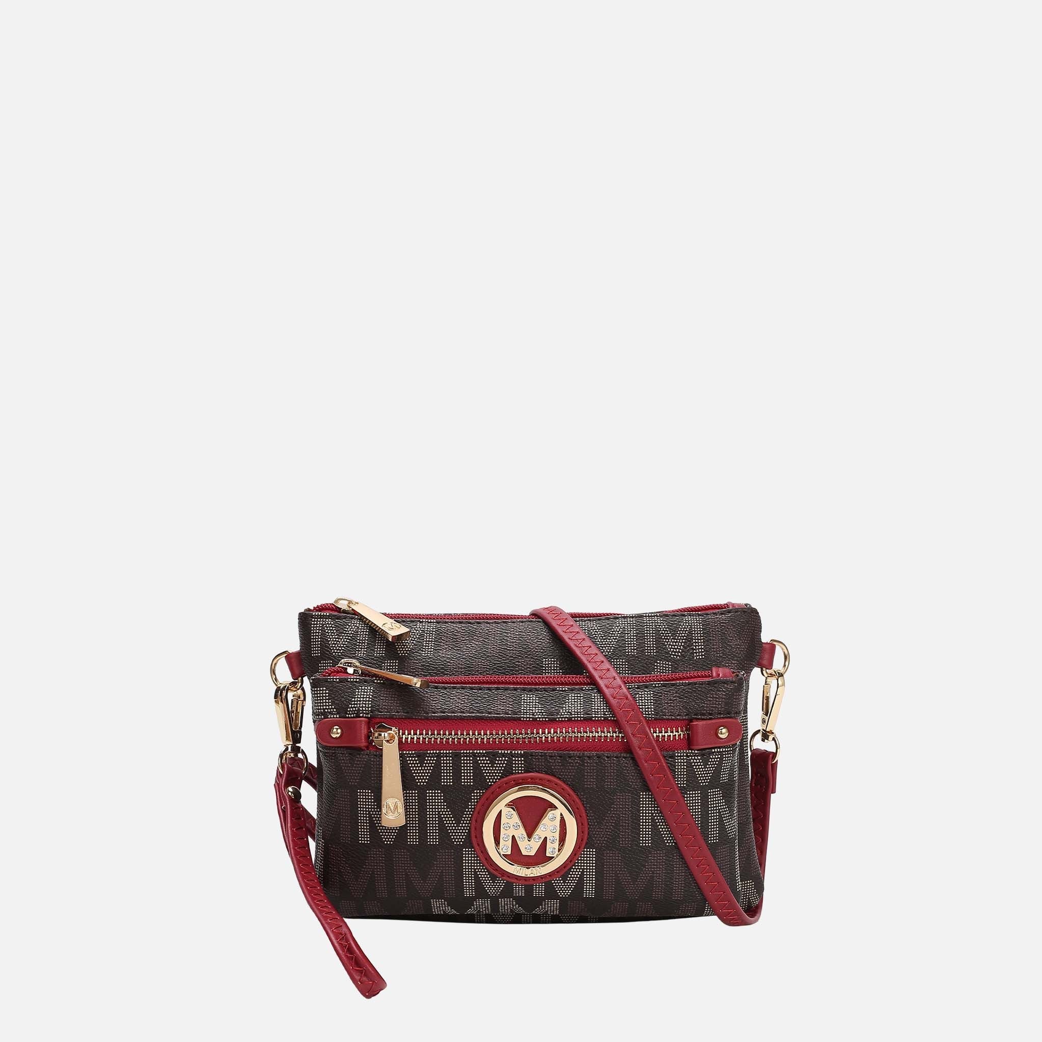Mkf Collection by Mia K. - Camren Signature Crossbody Bag Beige view 5 (bag) - mkf collection crossbody - shop at us.meeeshop