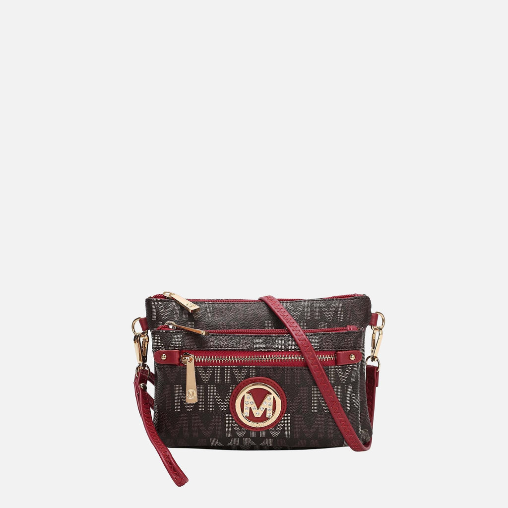 Mkf Collection by Mia K. - Camren Signature Crossbody Bag Beige view 5 (bag) - mkf collection crossbody - shop at us.meeeshop