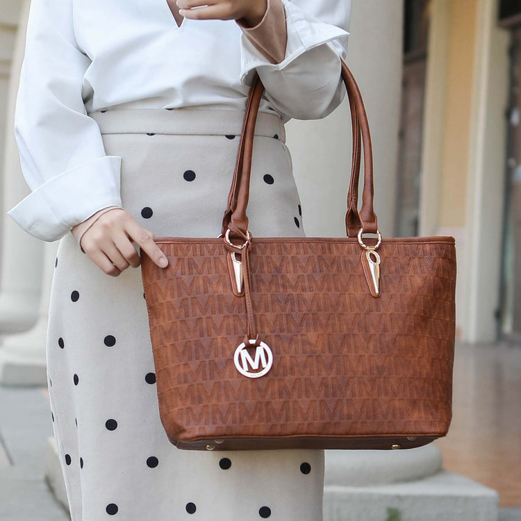 Mkf Collection by Mia K. - Edelyn Signature Tote Bag and Set Golden Poppy view 2 (bag) - mkf collection - shop at us.meeeshop