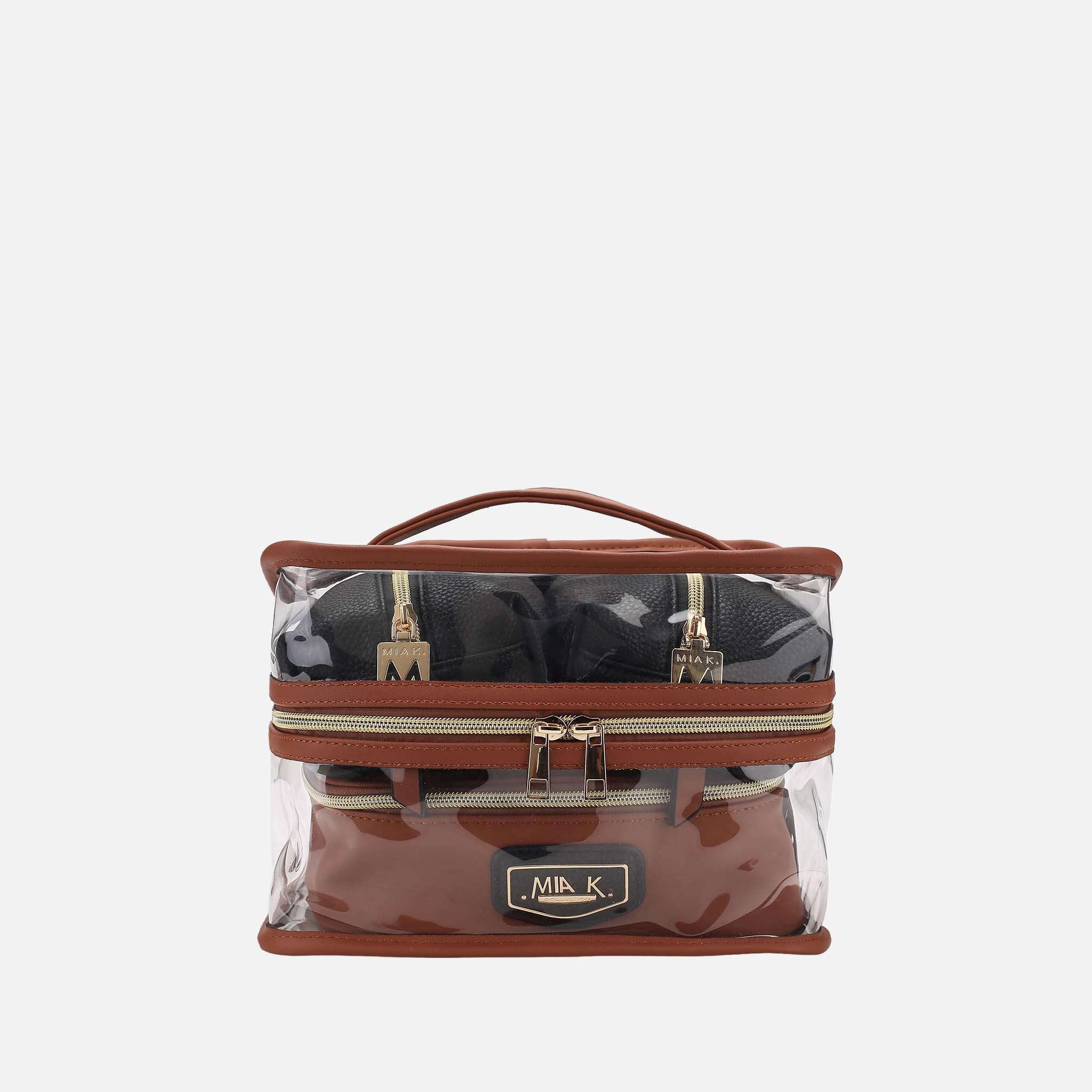 Mkf Collection by Mia K. - Emma Cosmetic Case and Set view 19 (bag) - mkf collection handbag sets, mkf  - shop at us.meeeshop