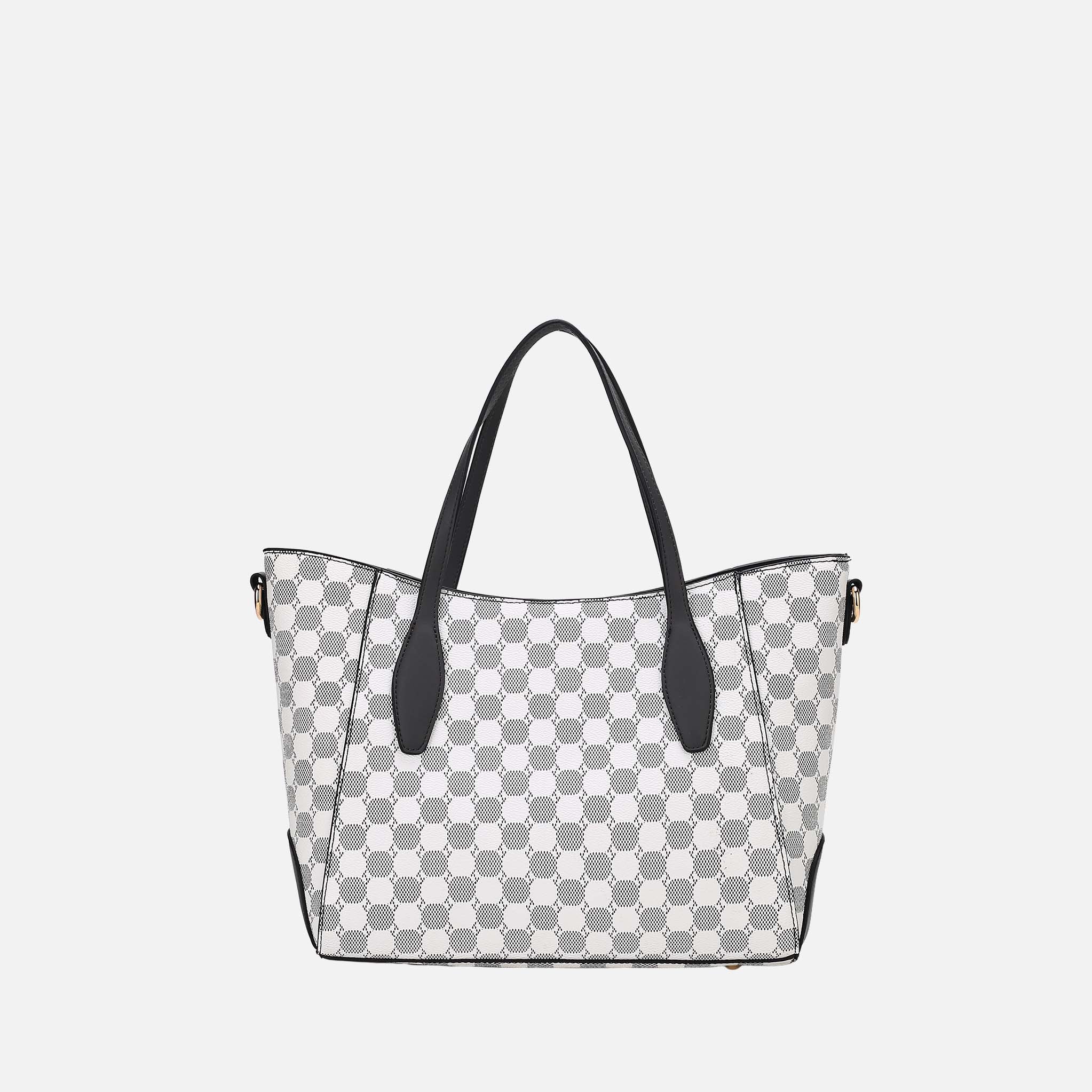 Mkf Collection by Mia K. - Gianna Tote Bag and Wallet Set Charcoal Grey view 3 (bag) - mkf collection t - shop at us.meeeshop