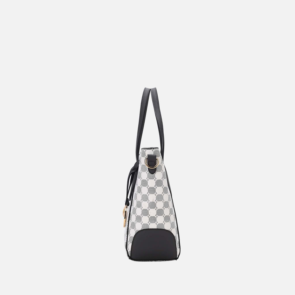 Mkf Collection by Mia K. - Gianna Tote Bag and Wallet Set Denim Blue view 4 (bag) - mkf collection tote - shop at us.meeeshop