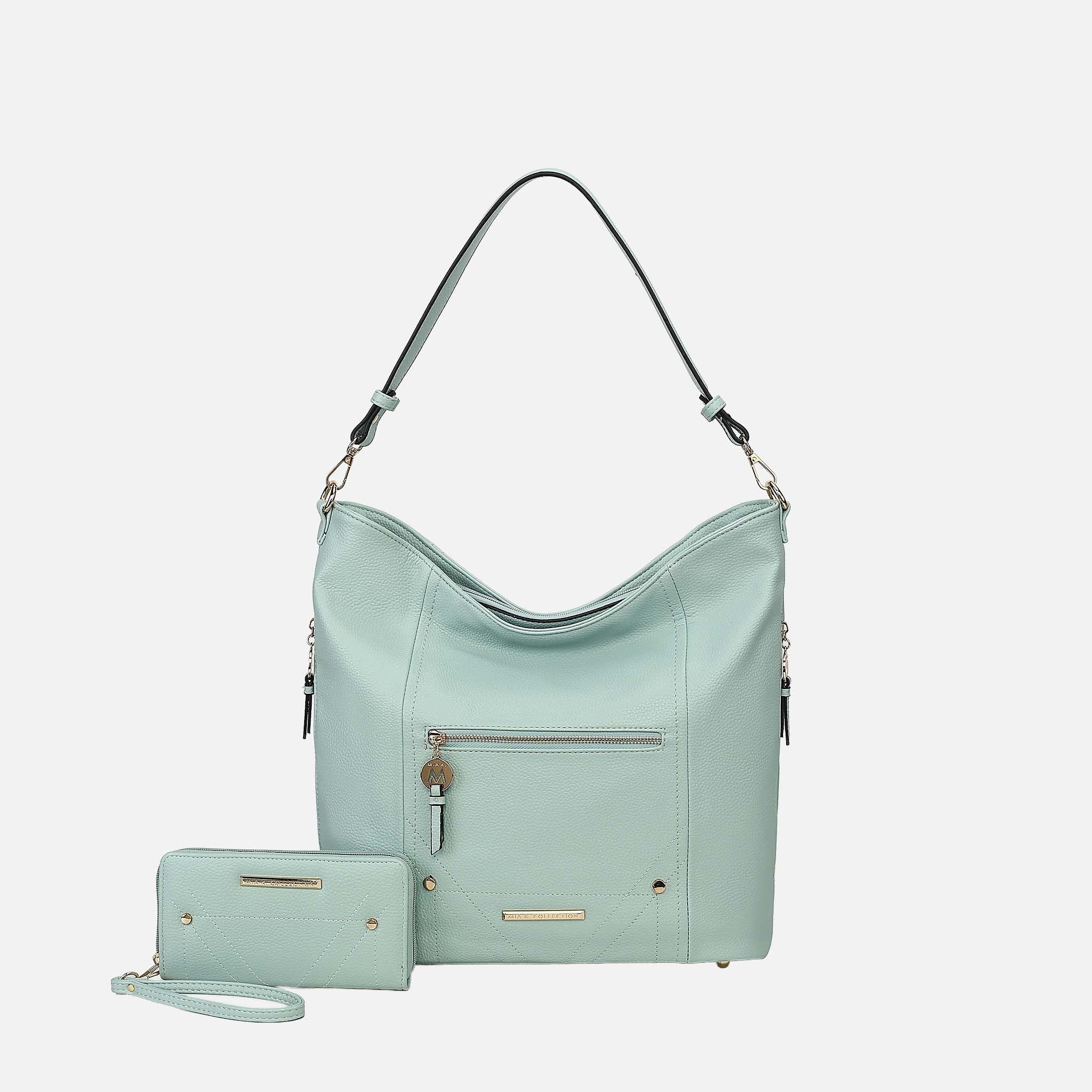 Mkf Collection by Mia K. - Jordina 2 Pcs Shoulder Bag with Matching Wallet Chocolate view 9 (bag) - shop at us.meeeshop