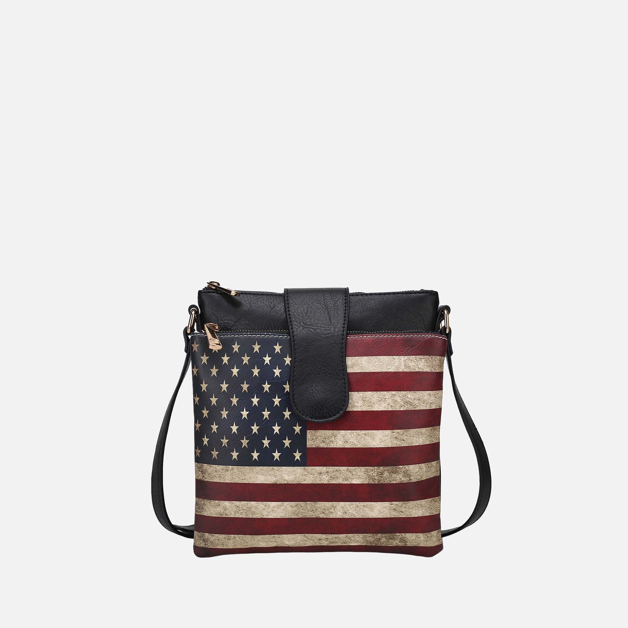 Mkf Collection by Mia K. - Josephine Printed Flag Crossbody Bag view 13 (bag) - mkf collection crossbod - shop at us.meeeshop