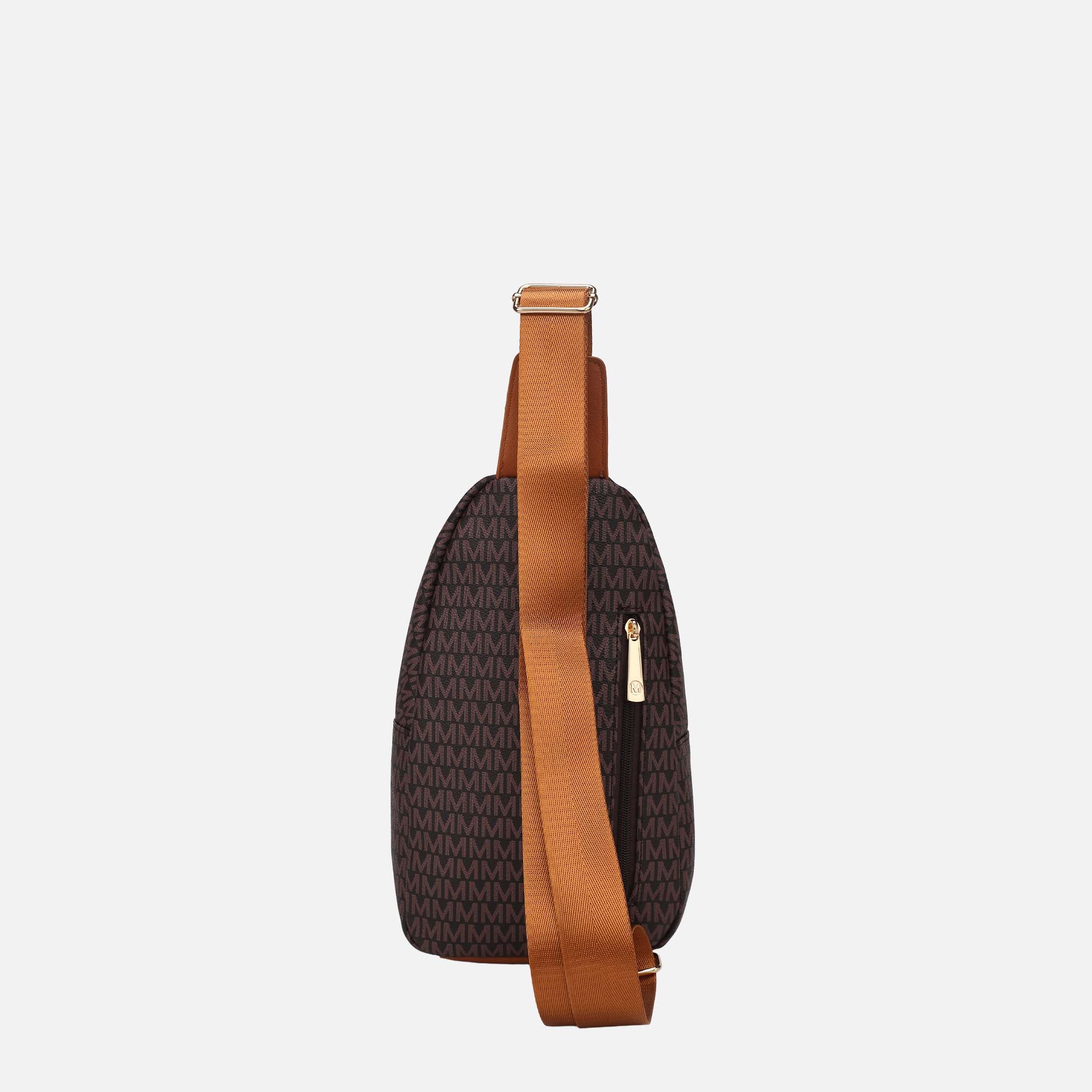 Mkf Collection by Mia K. - Kace Signature Sling Bag Tawny view 3 (bag) - mkf collection bags, mkf colle - shop at us.meeeshop