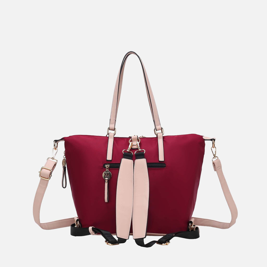Mkf Collection by Mia K. - Layla Convertible Weekender Blush view 4 (bag) - convertible weekender, layl - shop at us.meeeshop