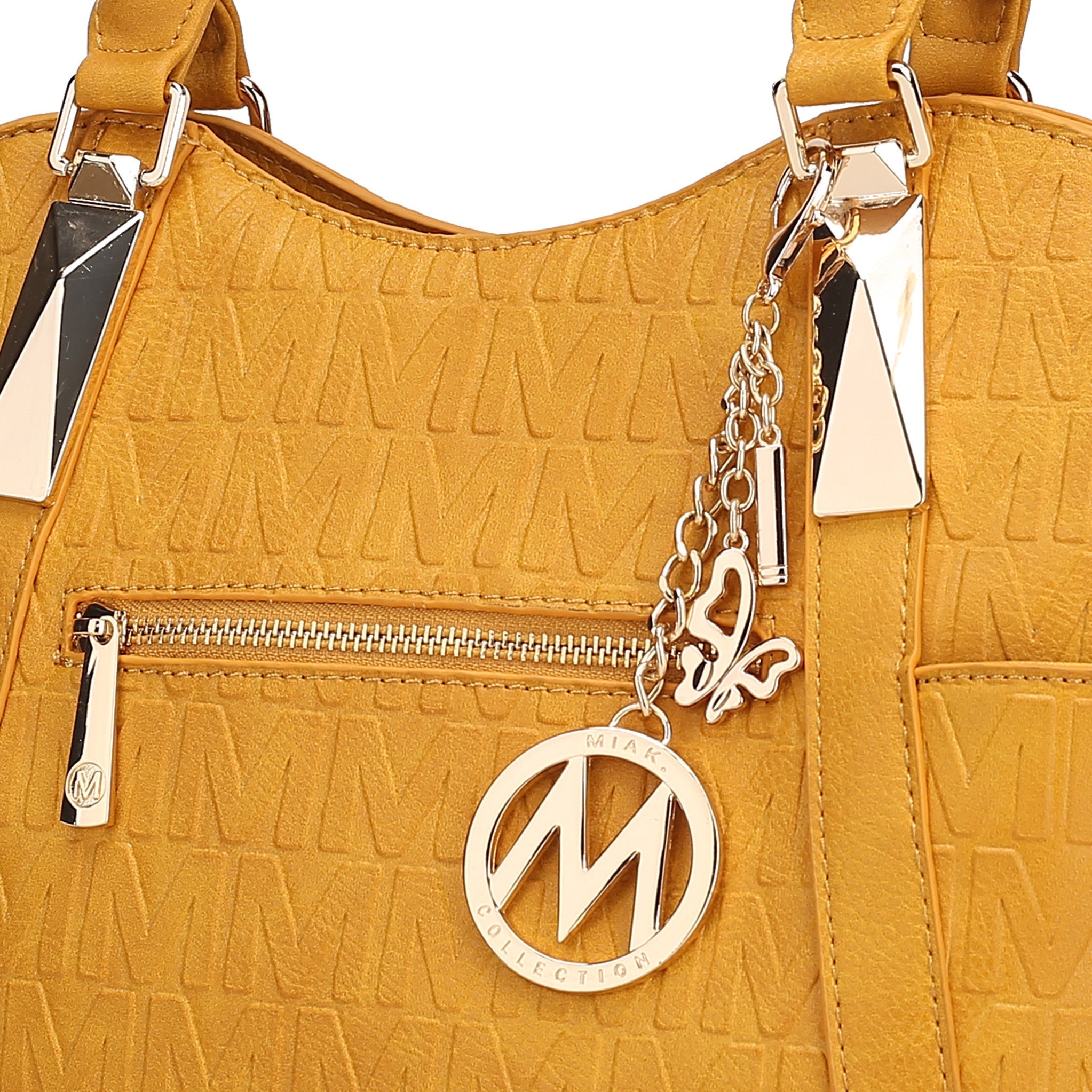 Mkf Collection by Mia K. - Lucy Signature Tote Bag Tawny view 4 (bag) - mkf collection tote bag, mkf co - shop at us.meeeshop