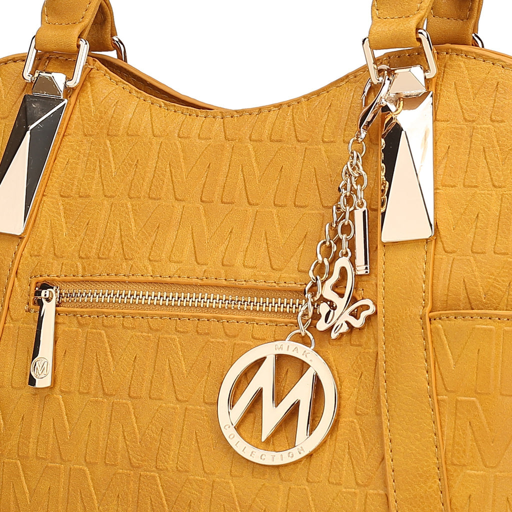 Mkf Collection by Mia K. - Lucy Signature Tote Bag Tawny view 4 (bag) - mkf collection tote bag, mkf co - shop at us.meeeshop