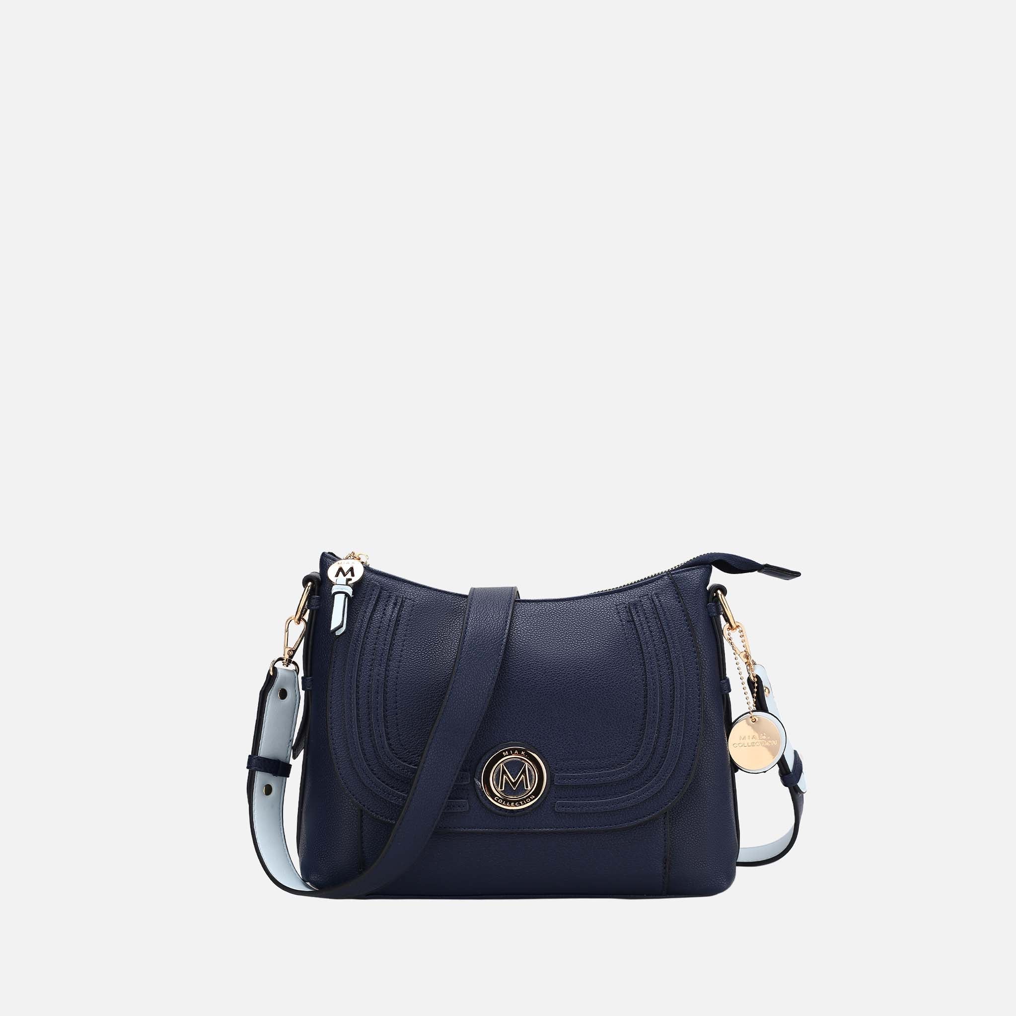 Mkf Collection by Mia K. - Maggie Shoulder Bag Mauve White view 8 (bag) - mkf collection bags, mkf coll - shop at us.meeeshop