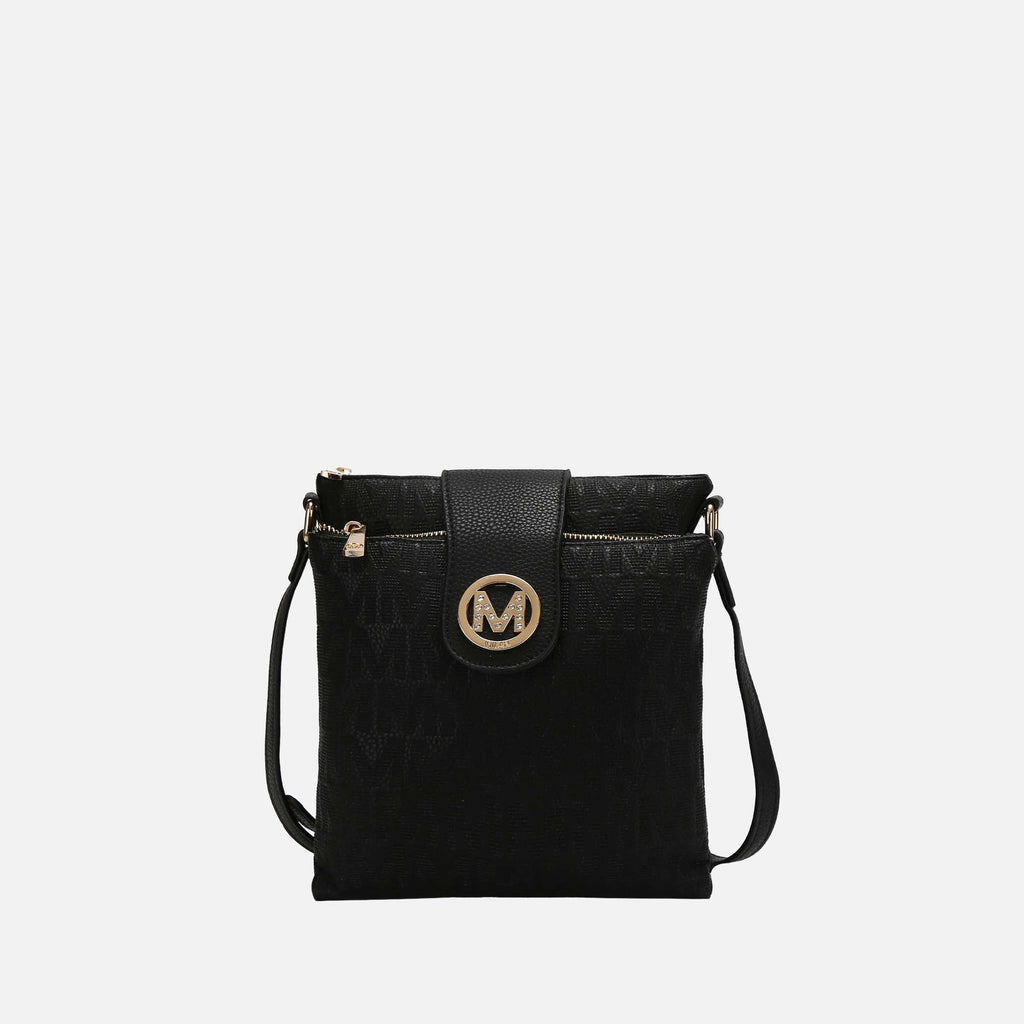 Mkf Collection by Mia K. - Marietta Signature Crossbody Bag Tawny view 14 (bag) - mkf collection crossb - shop at us.meeeshop