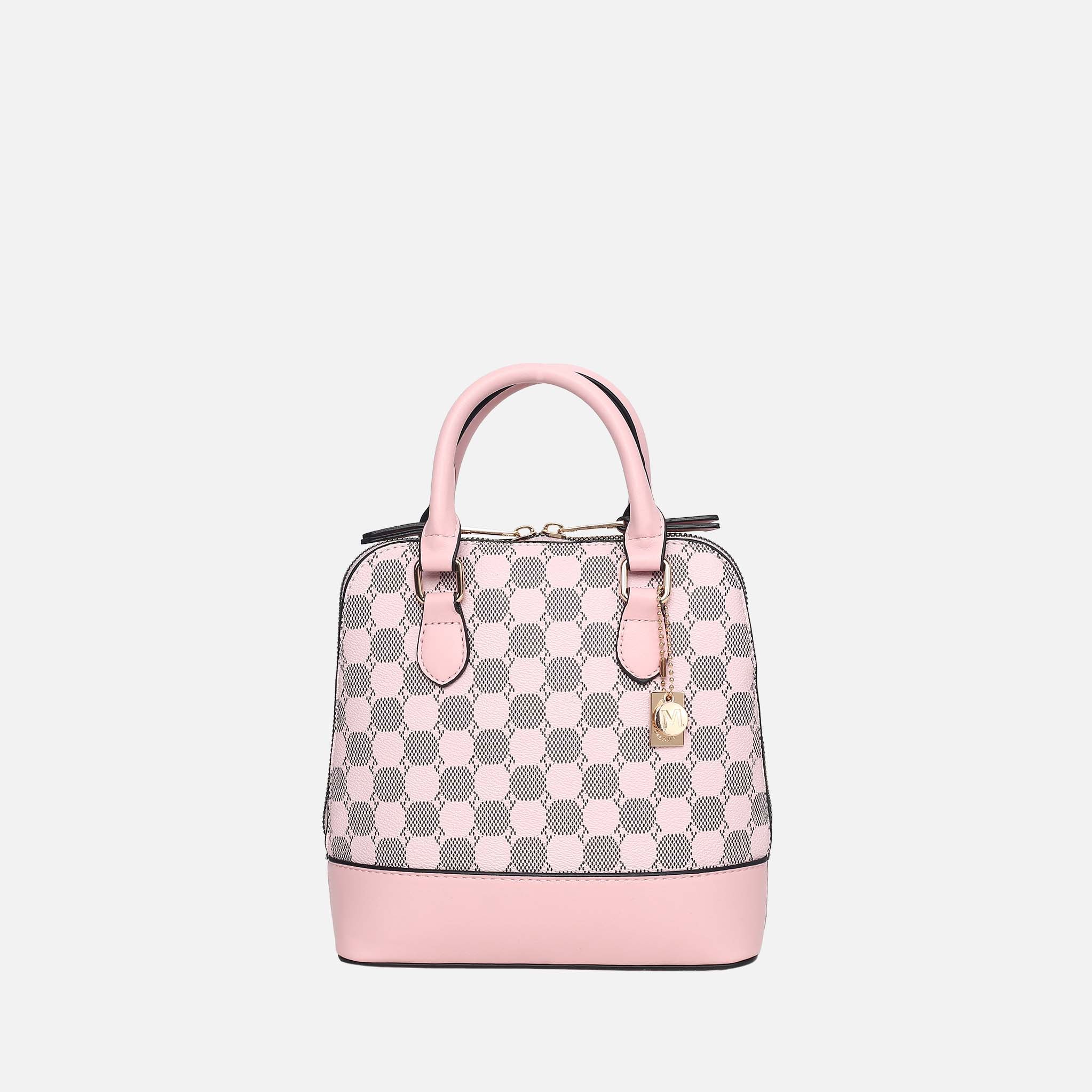Mkf Collection by Mia K. - Marjorie Circular Print Satchel Bag Black (bag) - mkf collection bags, mkf c - shop at us.meeeshop