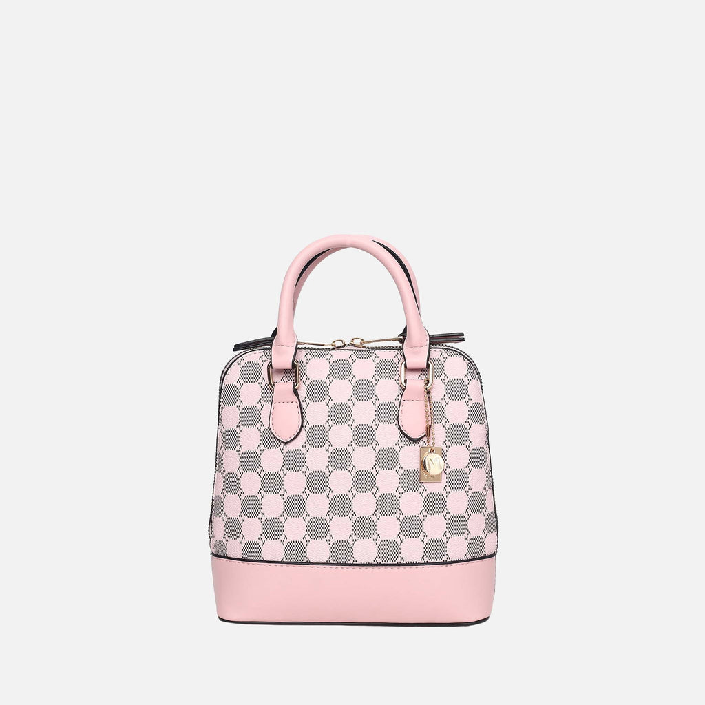Mkf Collection by Mia K. - Marjorie Circular Print Satchel Bag Black (bag) - mkf collection bags, mkf c - shop at us.meeeshop