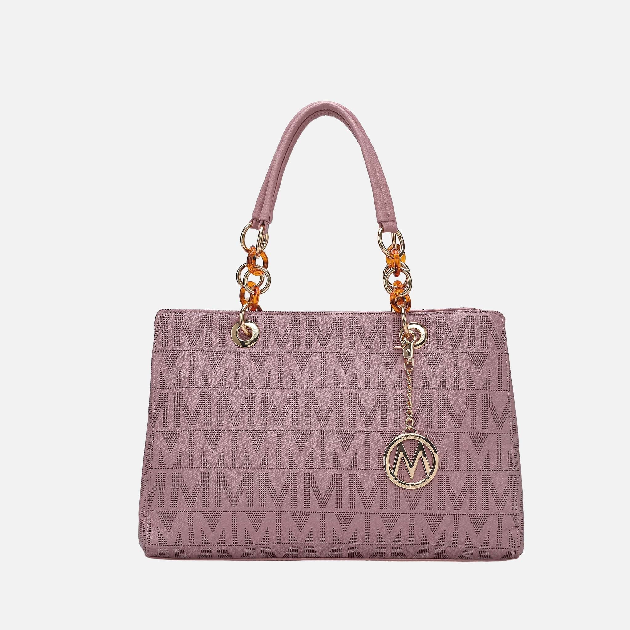 Mkf Collection by Mia K. - Sirna Signature Tote Bag White view 8 (bag) - mkf collection tote bag, mkf c - shop at us.meeeshop