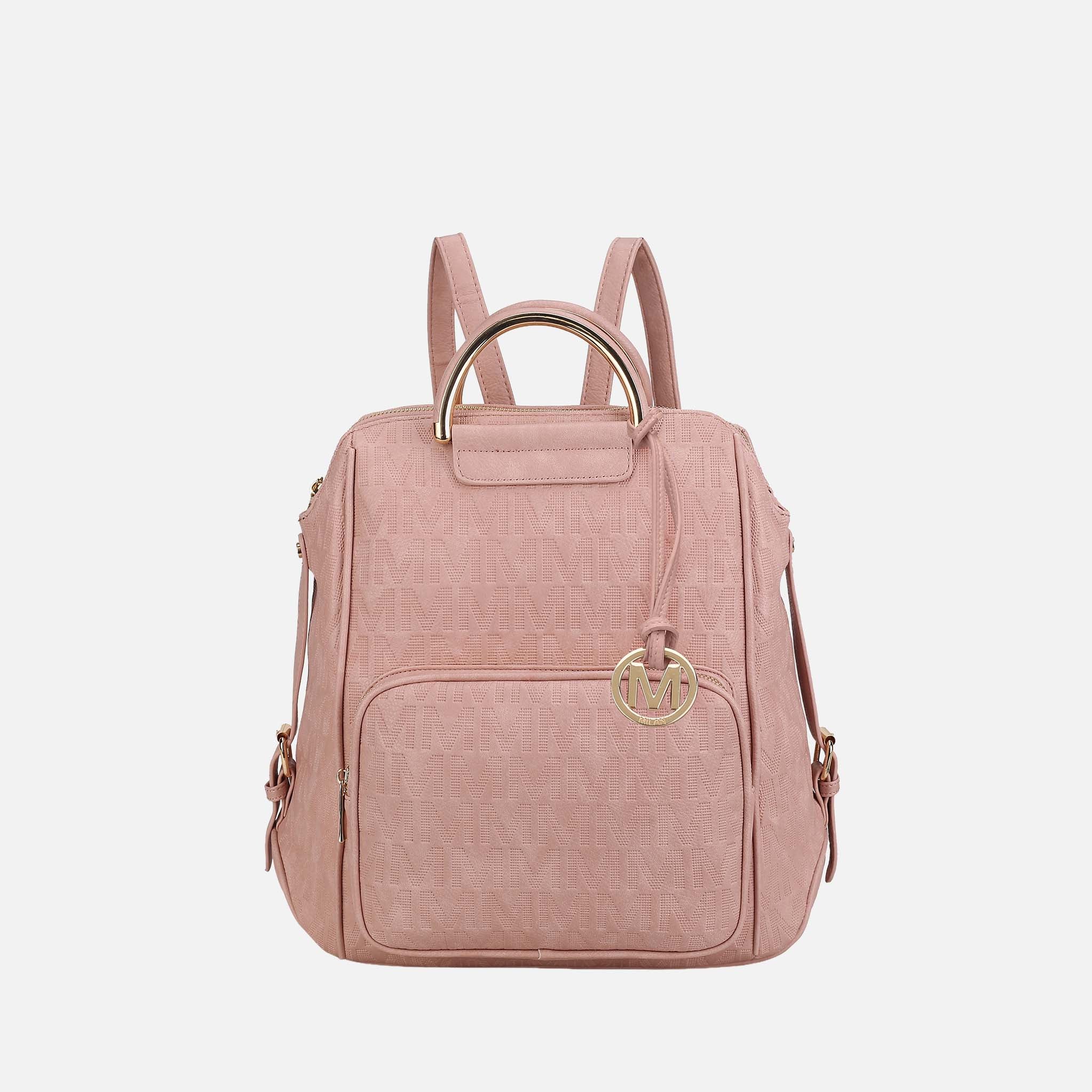 Mkf Collection by Mia K. - Torra Signature Backpack Rose Pink view 11 (bag) - mkf collection bags, mkf  - shop at us.meeeshop