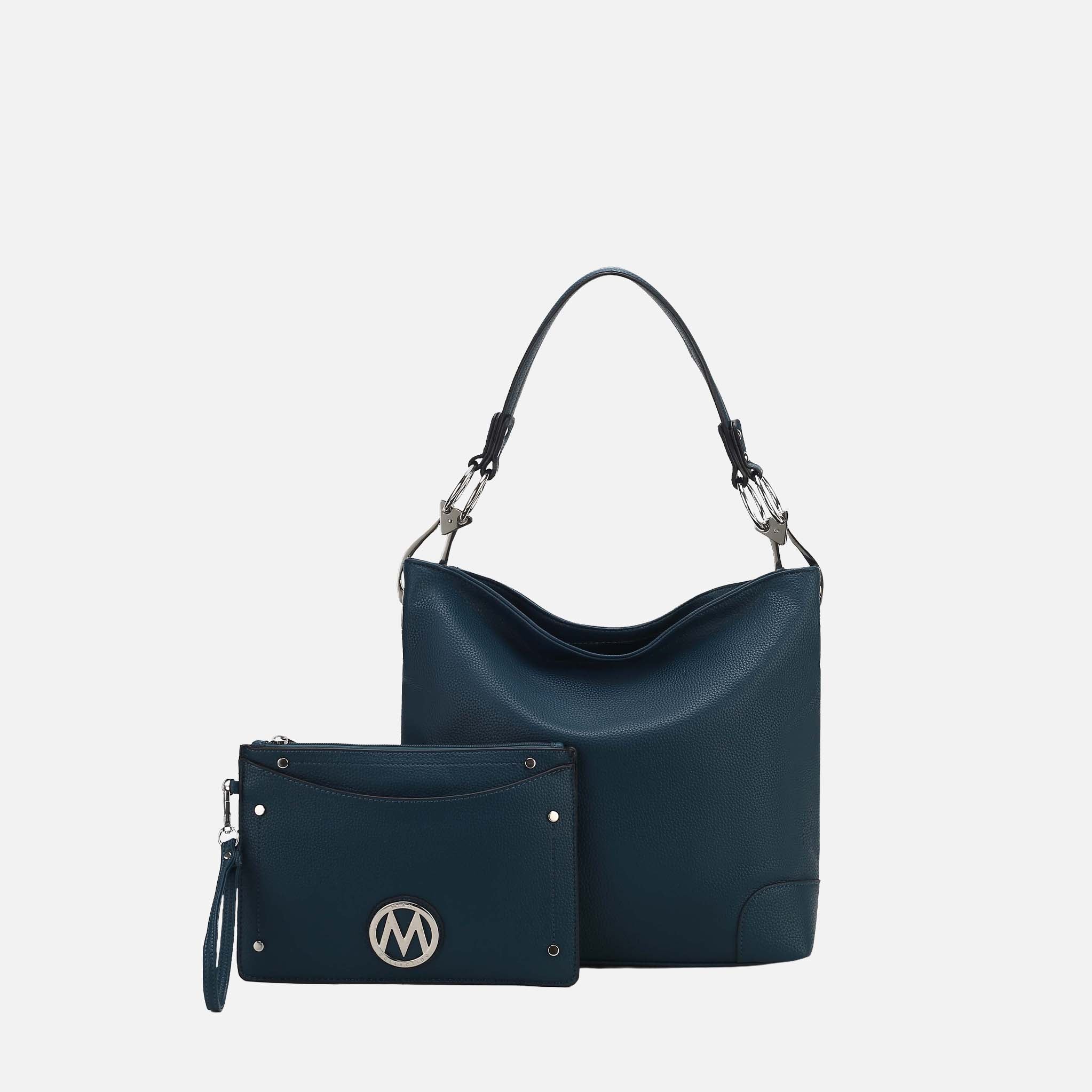 Mkf Collection by Mia K. - Viviana Hobo Bag and Wristlet Set Chocolate view 3 (bag) - mkf collection ba - shop at us.meeeshop