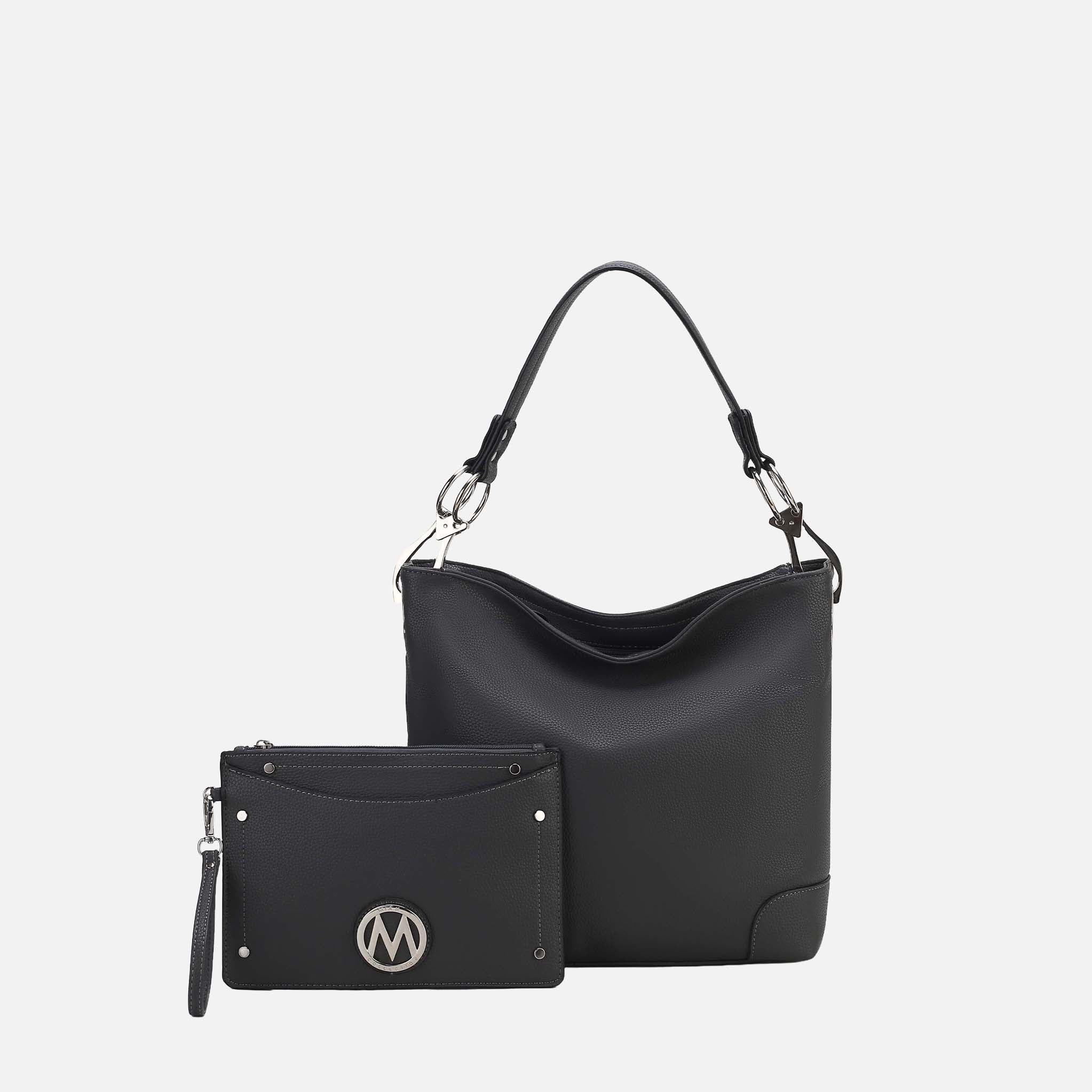 Mkf Collection by Mia K. - Viviana Hobo Bag and Wristlet Set Royal Blue view 8 (bag) - mkf collection b - shop at us.meeeshop