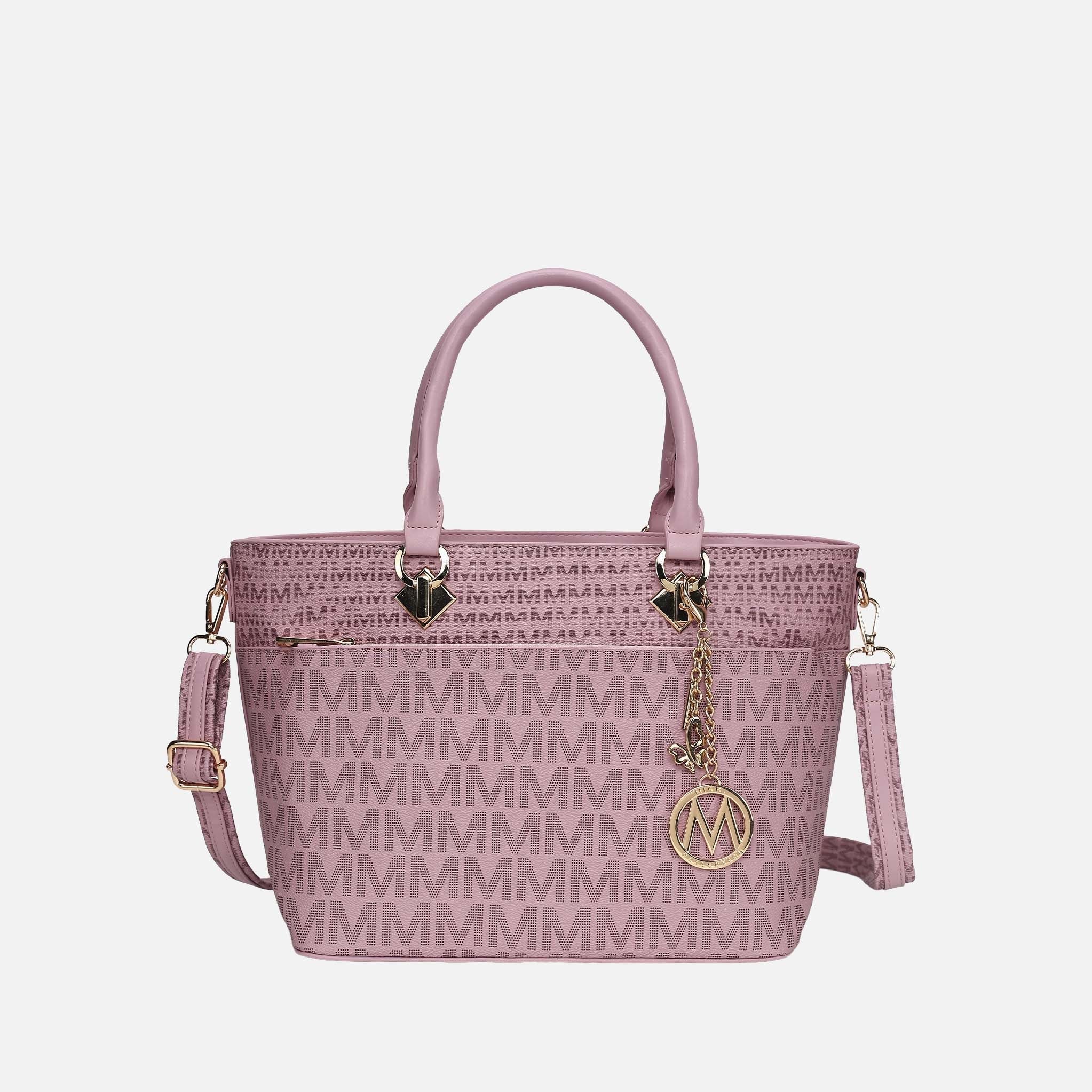 Mkf Collection by Mia K. - Yonah Signature Tote Bag Tan view 8 (bag) - mkf collection tote bag, mkf col - shop at us.meeeshop