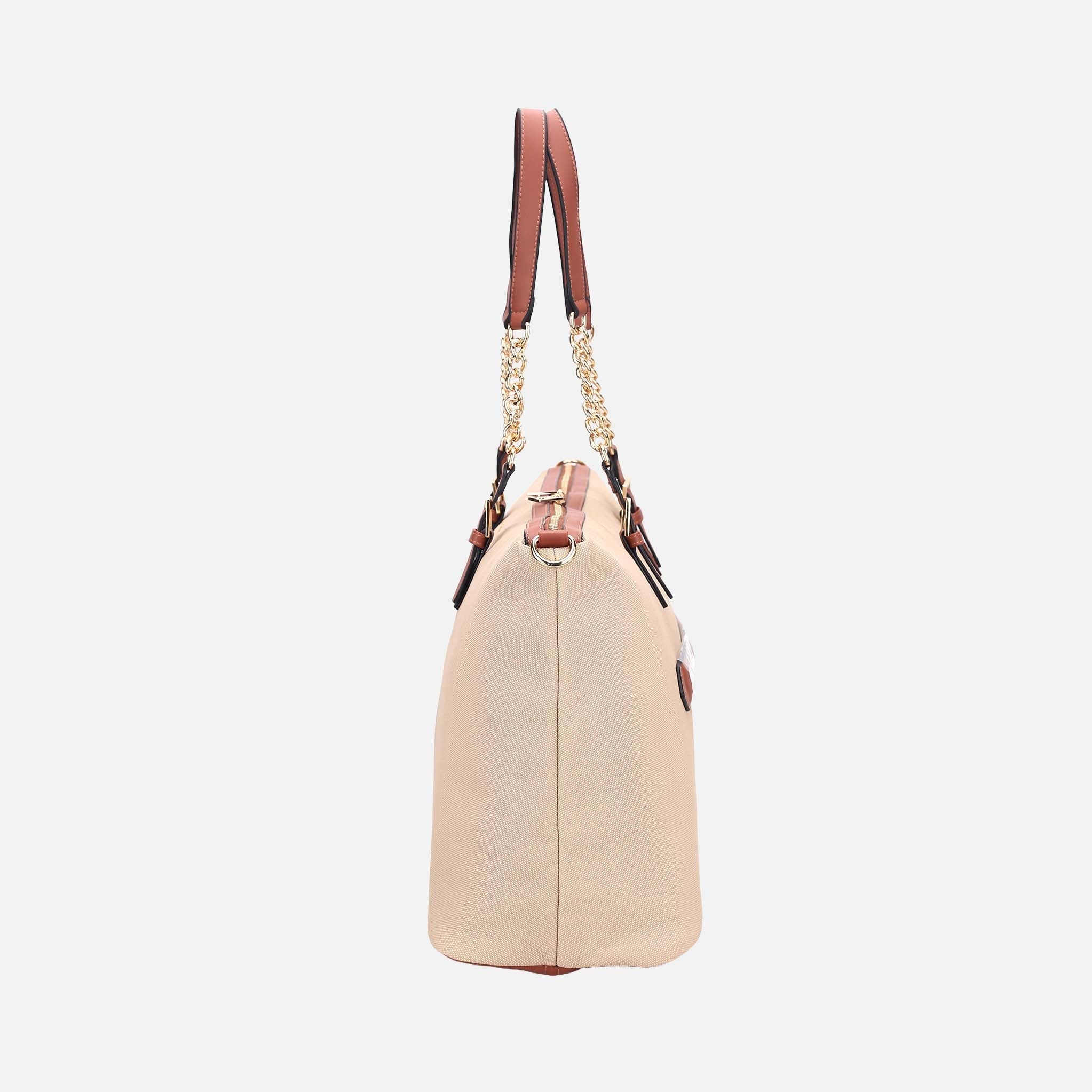 Mkf Collection by Mia K. - Zephyra Weekender Bag Khaki view 4 (bag) - mkf collection bags, mkf collecti - shop at us.meeeshop