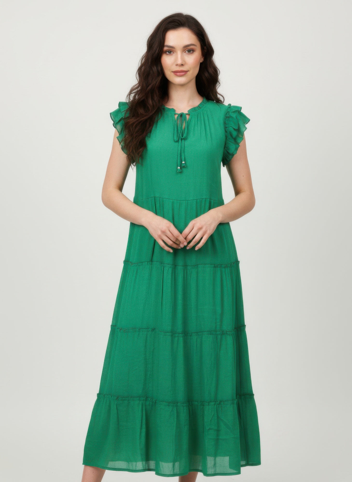 Mlle Gabrielle Solid Cap Sleeve Dress view 7 - Mlle Gabrielle Dress Vintage