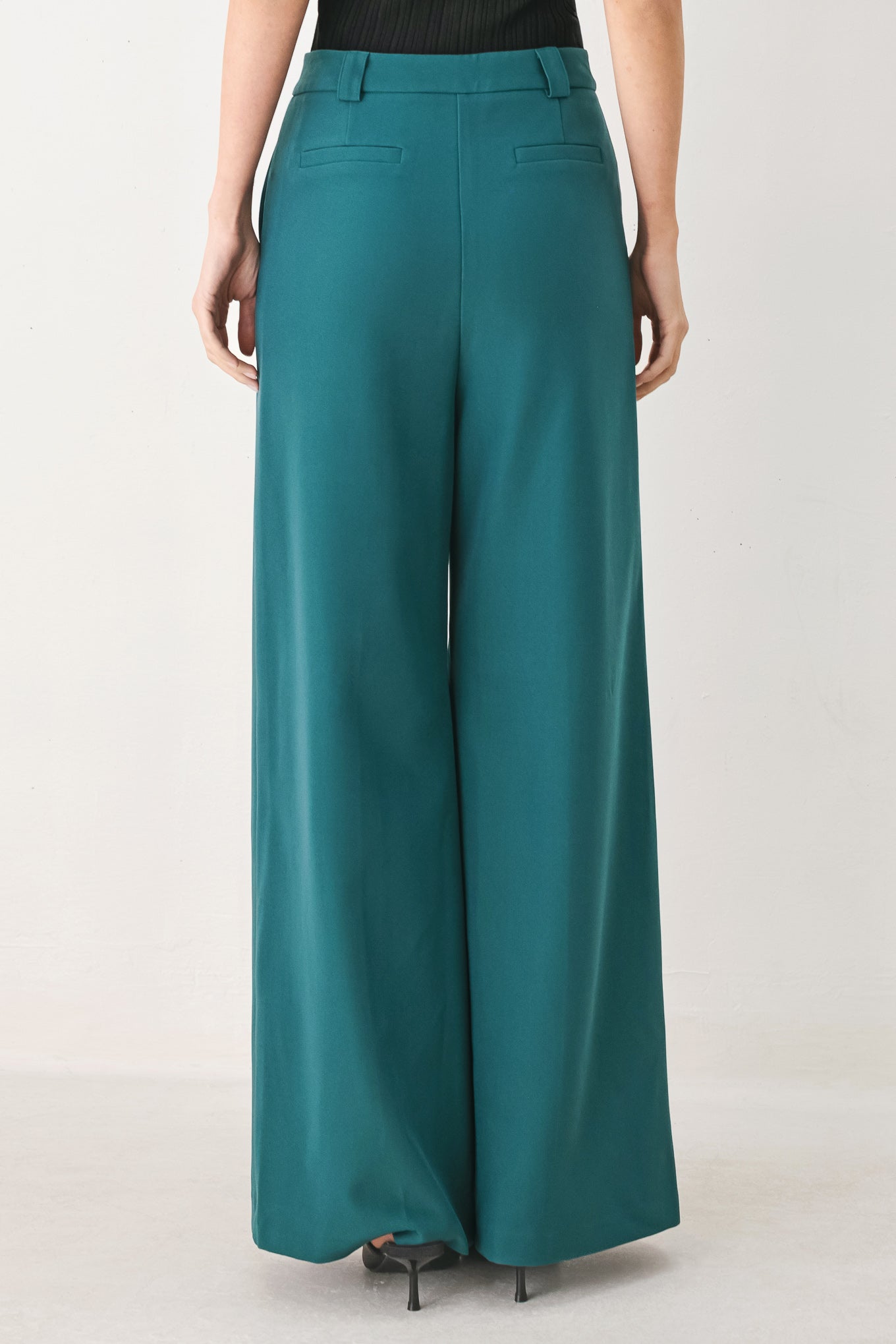 Modern Flow Woven Pants in DRIED ROSE view 6 - Modern Flowy Pants (bottom)