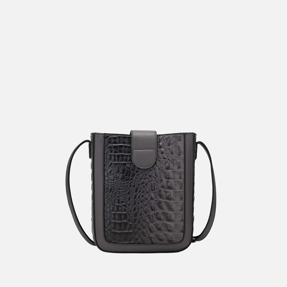 Molly Crossbody Bag in Croco Black view 2