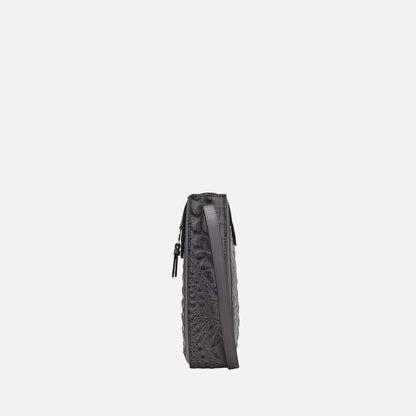 Molly Crossbody Bag in Croco Chocolate view 3