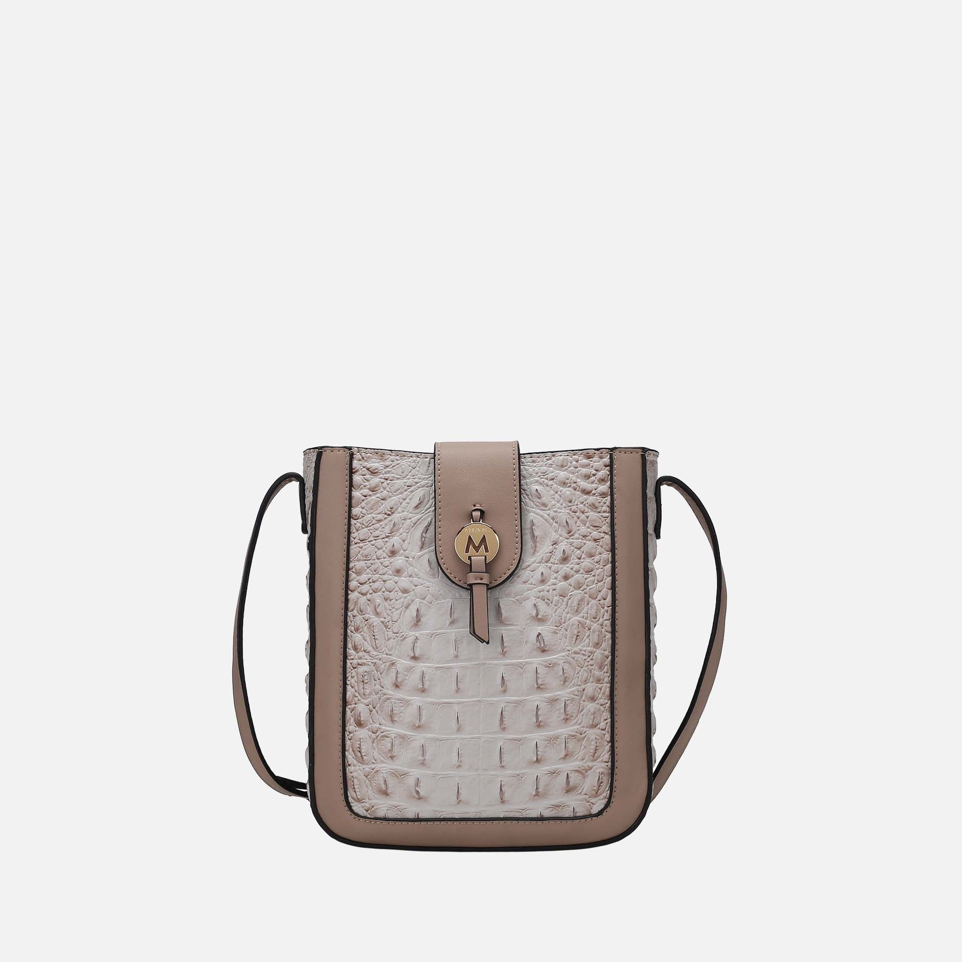 Molly Crossbody Bag in Croco Red view 8
