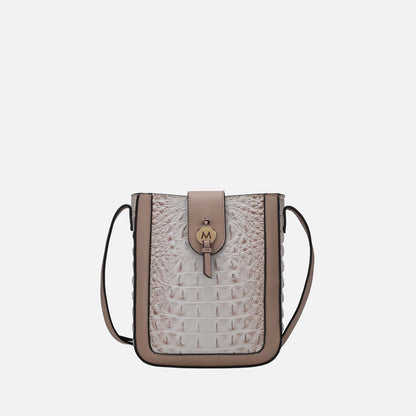 Molly Crossbody Bag in Croco Red view 8