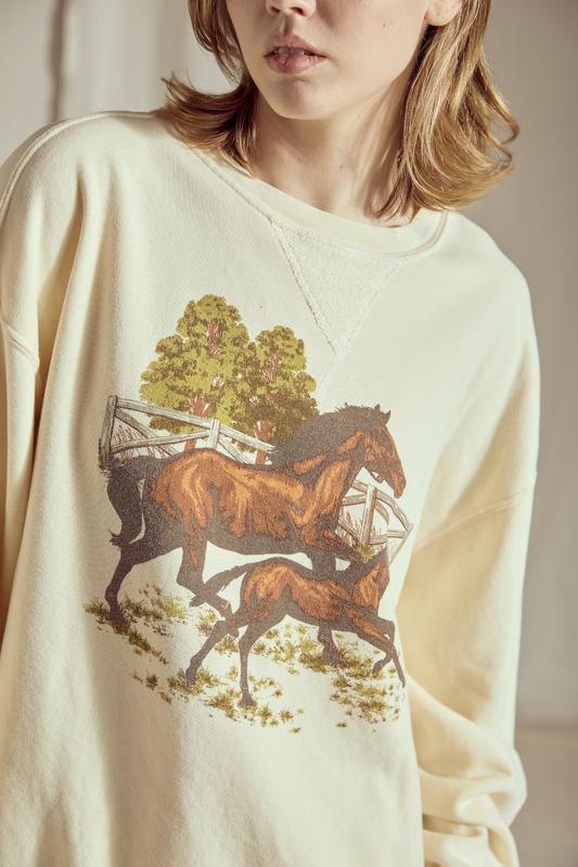 Mommy and Foal Sweatshirt in S view 2 (top)