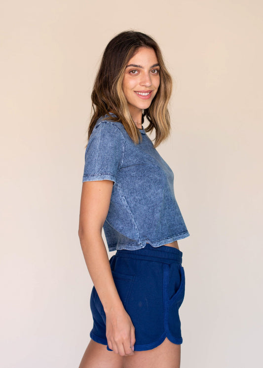 Monet Indigo Tee in XS view 2 (top)