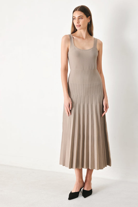 Mono Form Sweater Knit Midi Dress in BLACK view 2 - Fall Wardrobe Essential - Dress Sweater