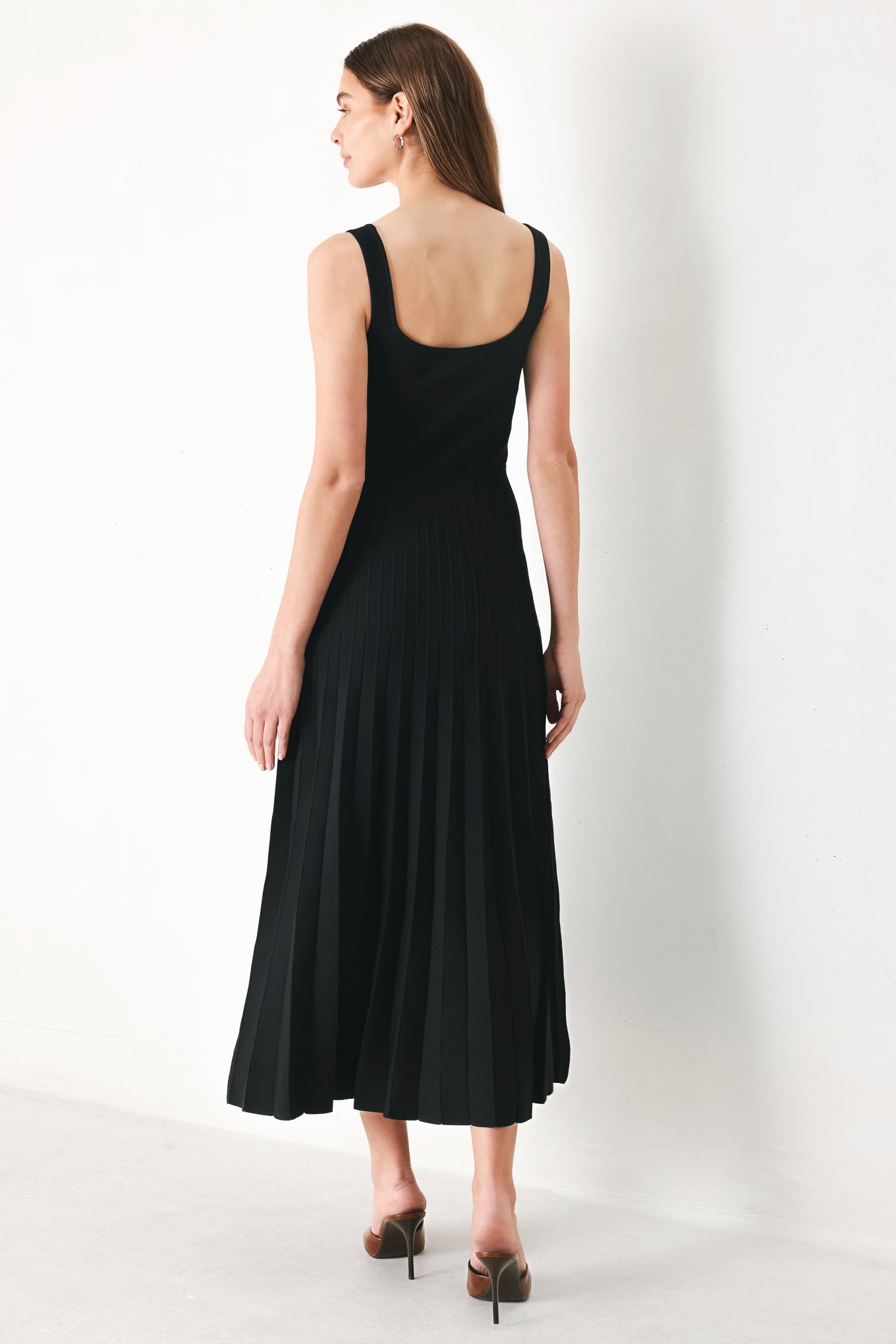 Mono Form Sweater Knit Midi Dress in NEUTRAL view 6 - Fall Wardrobe Essential - Dress Sweater