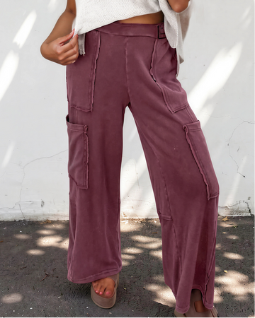 Monroe Mineral Wash Cargo Pants in S (bottom)