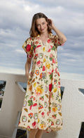 Montauk Dress Botanical Floral XS (dress) - floral dress, botanical floral dress - shop at us.meeeshop