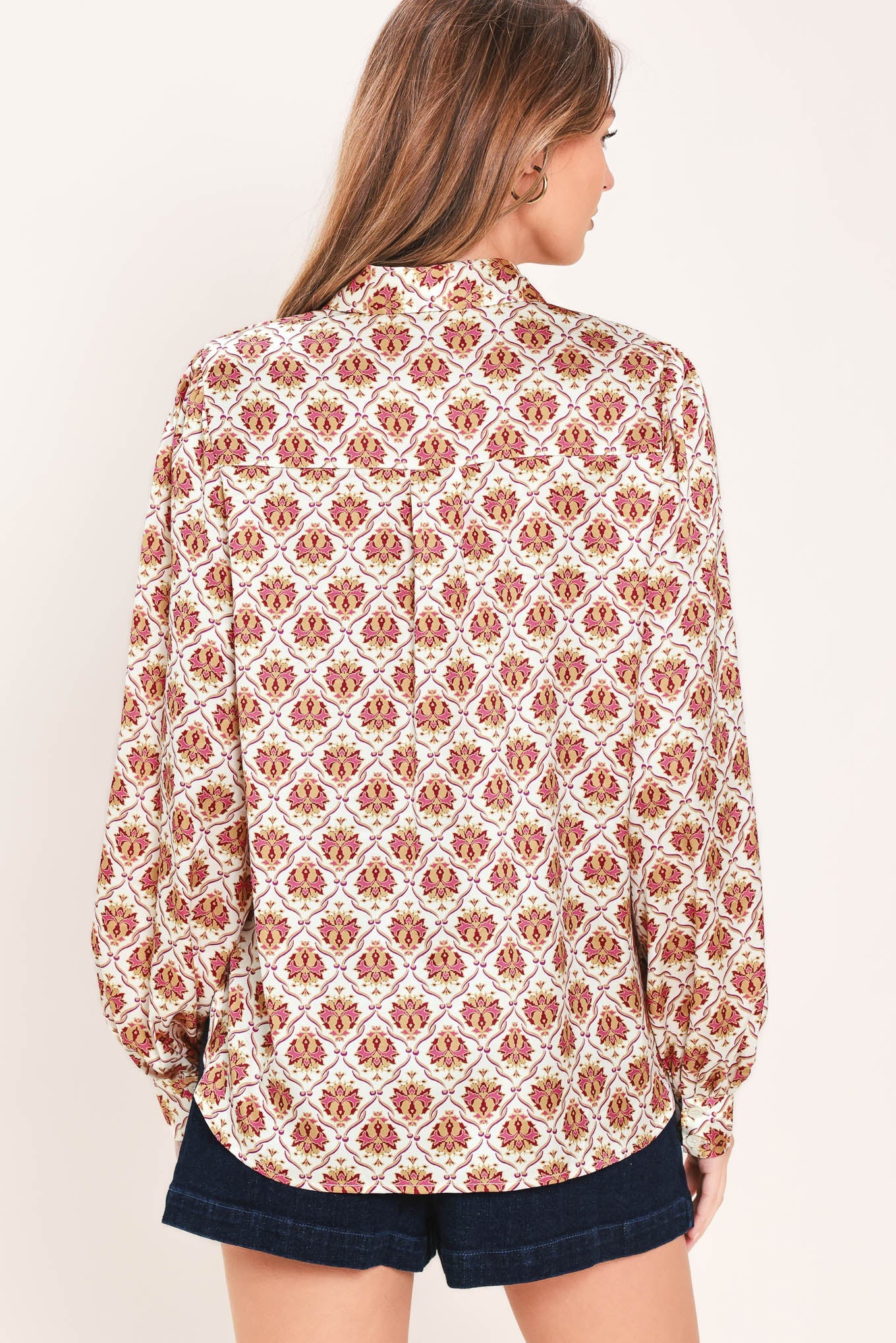 Moroccan Muse Woven Top in CAMEL view 6