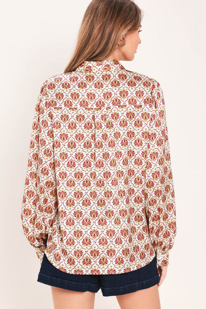 Moroccan Muse Woven Top in CAMEL view 6