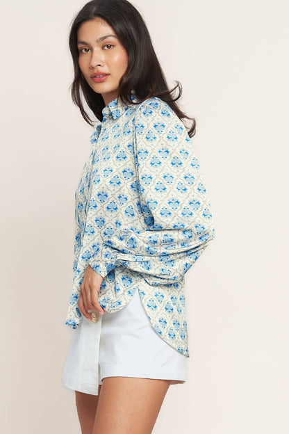 Moroccan Muse Woven Top view 25