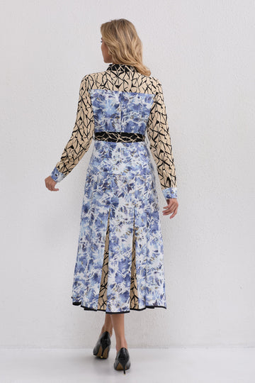 Mosaic Harmony Midi Dress - MeeeShop Women's Fashion
