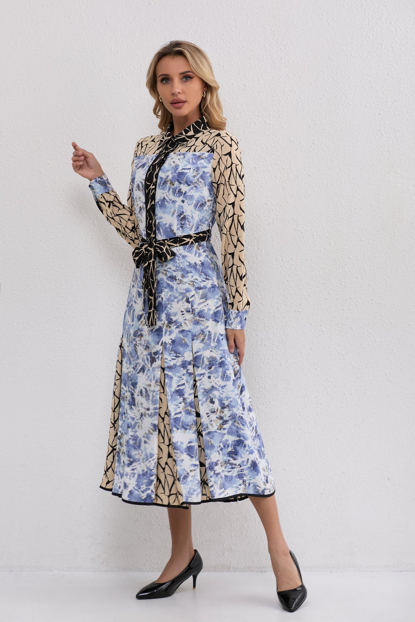 Mosaic Harmony Midi Dress in M view 3