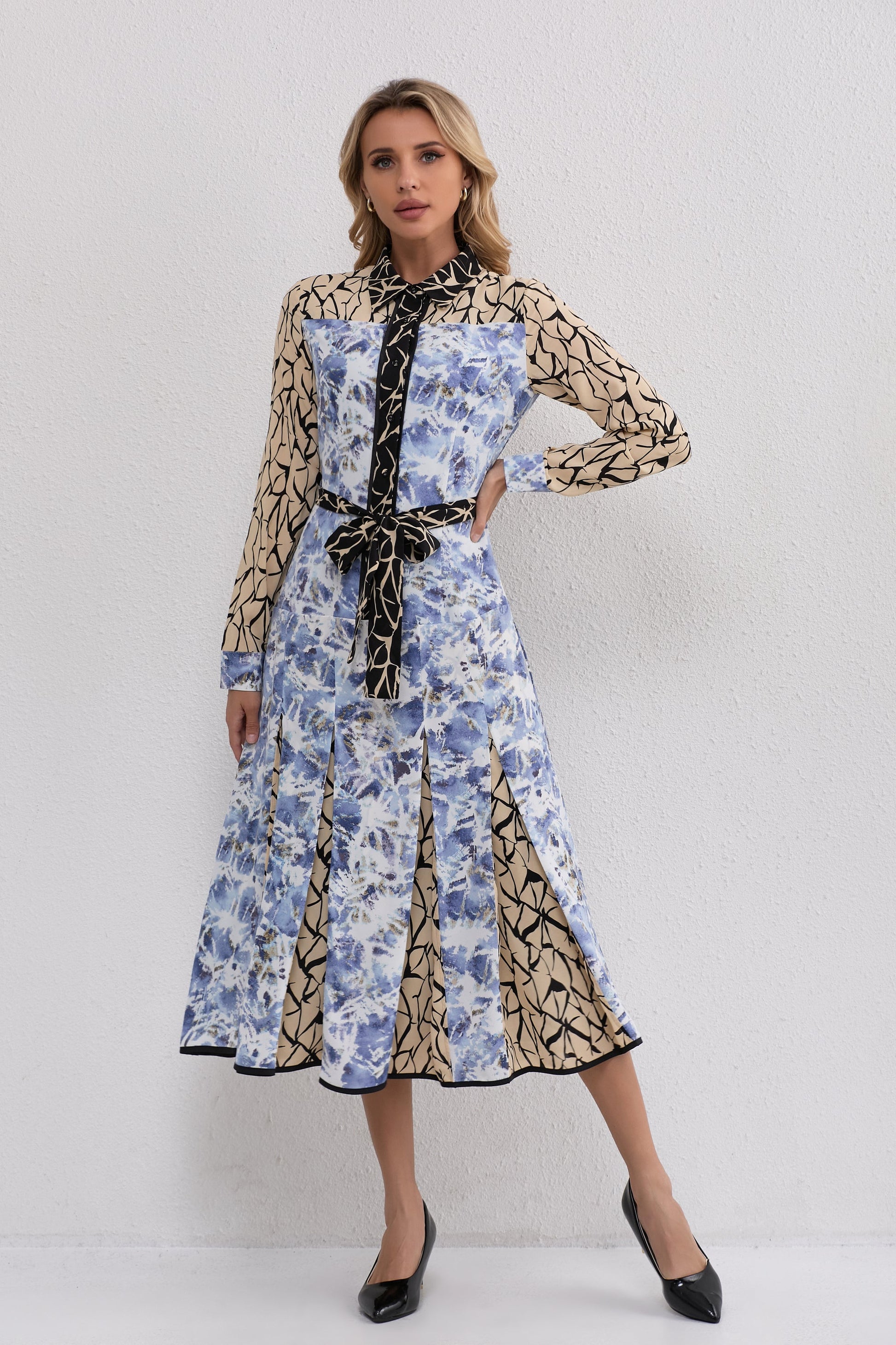 Mosaic Harmony Midi Dress view 6