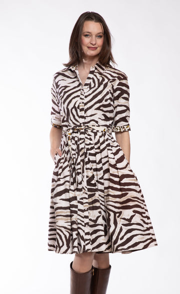 Mrs Maisel Dress Tiger Print in S view 2 - Print Dress