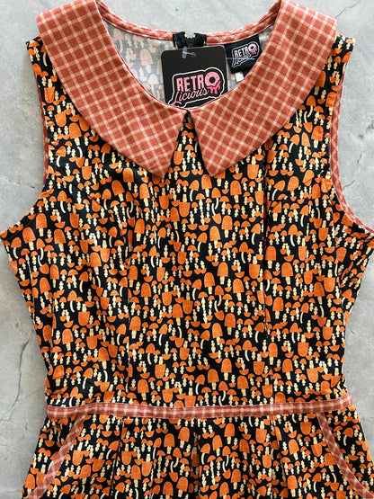 Mushroom Collared Dress in 1X view 6