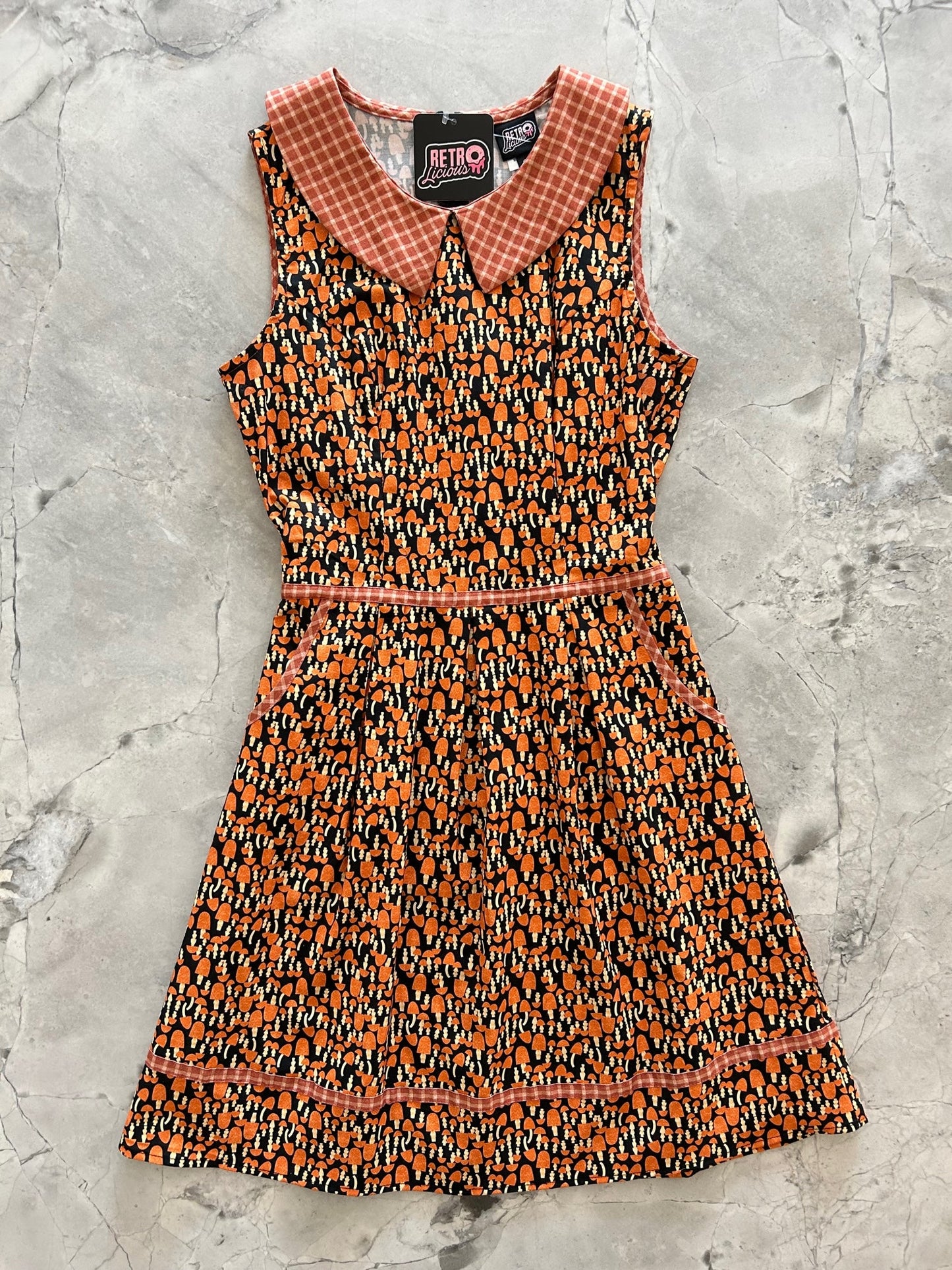 Mushroom Collared Dress in XL view 5